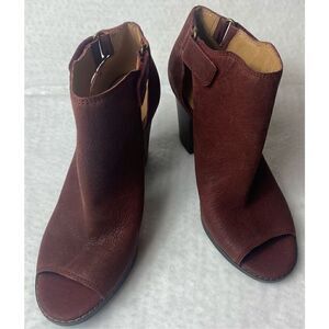 Lucky Brand Lucian Peep Toe Ankle Boots Booties